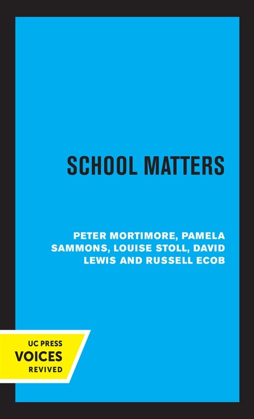 School Matters (Paperback, 1st)