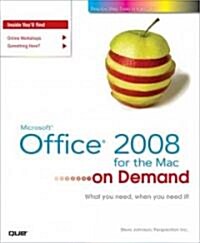 Office 2008 for the Mac on Demand (Paperback)