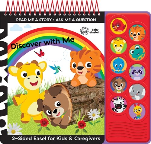 Baby Einstein: Discover with Me 2-Sided Easel for Kids & Caregivers Sound Book (Board Books)