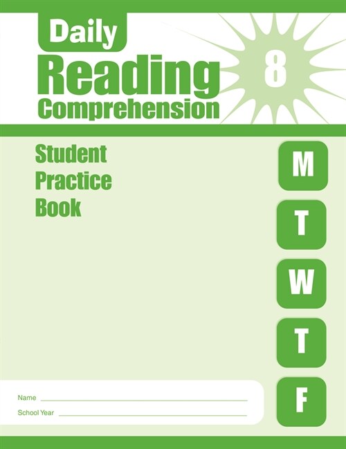 Daily Reading Comprehension, Grade 8 Student Edition Workbook (Paperback)