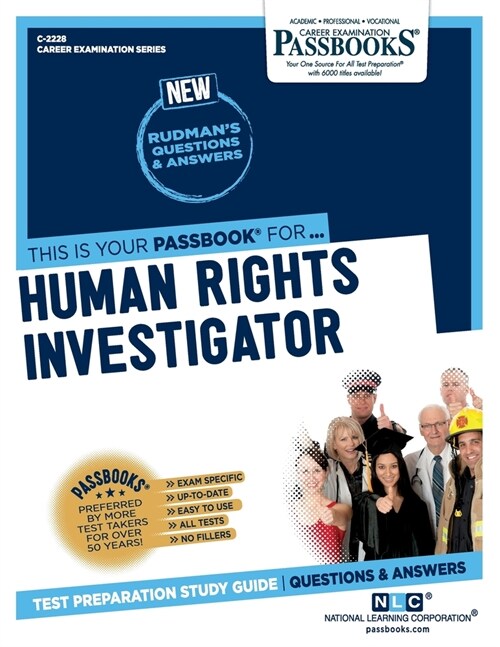 Human Rights Investigator (C-2228): Passbooks Study Guide Volume 2228 (Paperback)