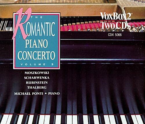 [중고] [수입] 마이클 폰티 : 모슈코프스키, 샤르벤카, 루빈시테인, 탈베르크 - Romantic Piano Concerto Vol.3 2CD 