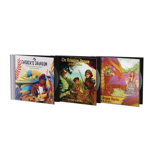 Jim Weiss Dragon Trilogy Bundle: My Fathers Dragon; The Reluctant Dragon & the Dragon Diaries (Audio CD)