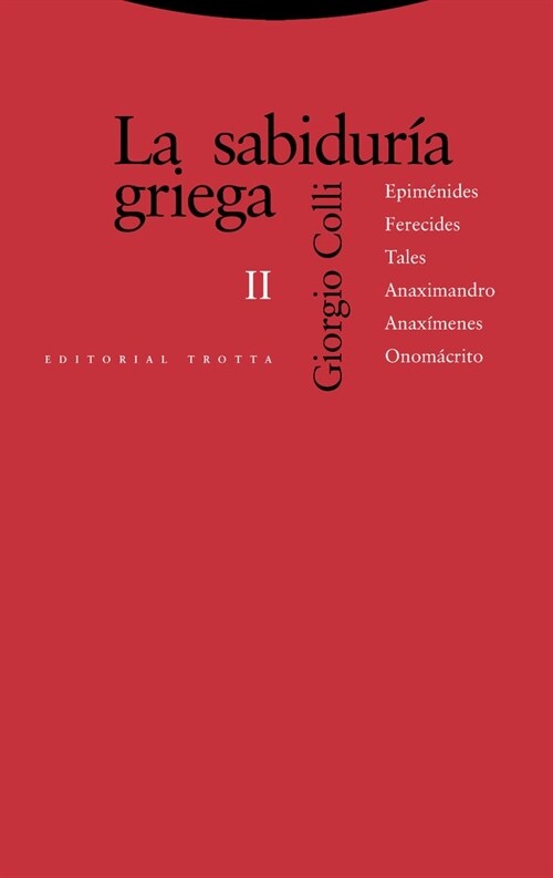 SABIDURIA GRIEGA II,LA (Paperback)