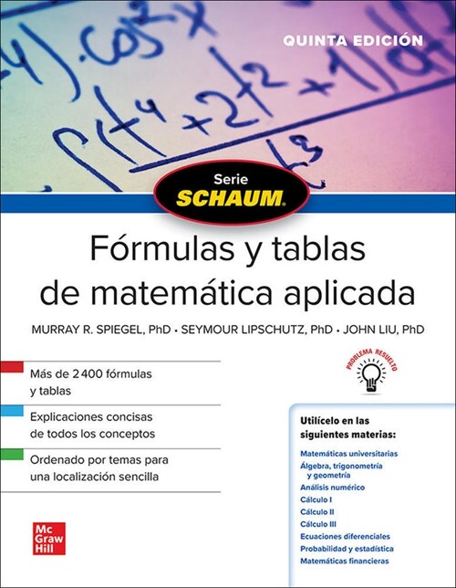 SCHAUM FORMULAS Y TABLAS DE MATEMATICA APLICADA 5ªED (Paperback)