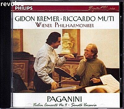 [중고] Paganini Violin Concerto No.4,Sonata Varsovia / Wiener Philharmoniker,Gidon Kremer,Riccardo Muti