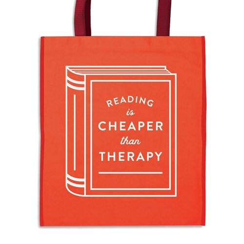 Reading is Cheaper Than Therapy Reusable Shopping Bag (Other)