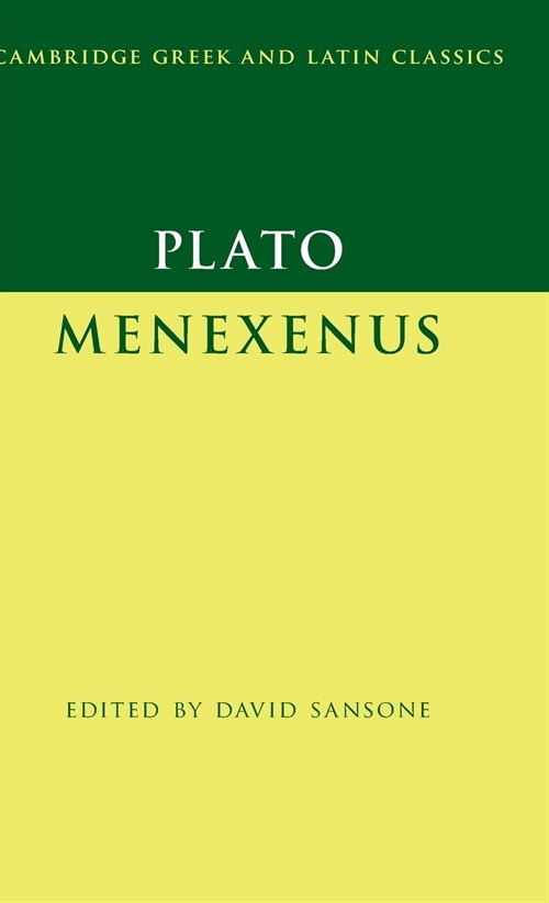 Plato: Menexenus (Hardcover)