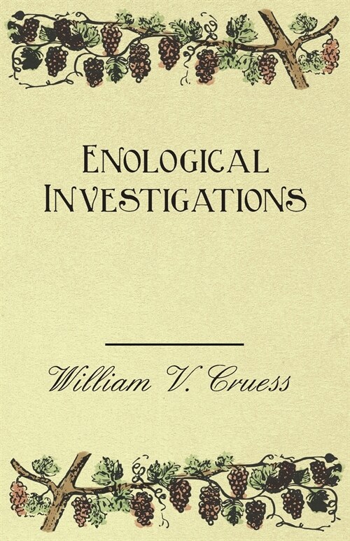 Enological Investigations (Paperback)