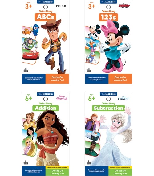 Disney Early Learning My Take-Along Tablet Set - 4 Tablets (Paperback)