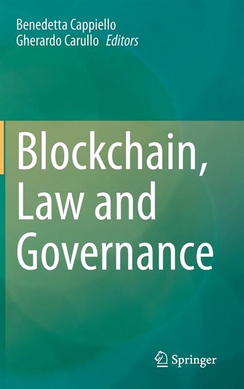 Blockchain, Law and Governance (Hardcover, 2021)