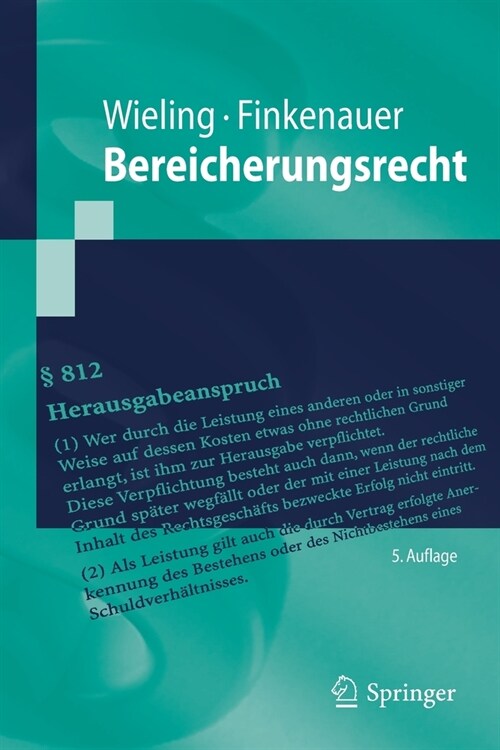 Bereicherungsrecht (Paperback, 5, 5. Aufl. 2020)