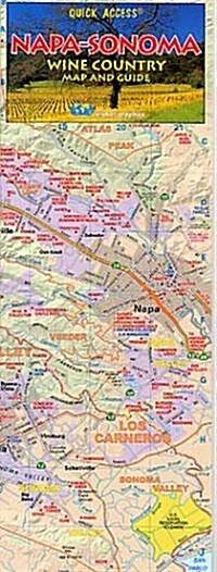 Quick Access Napa-Sonoma Wine Country Map and Guide (Map, Gift)