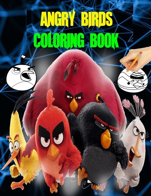 Angry Birds Coloring Book: Angry Birds Giant Coloring and assorted coloring Book 60 Pages (Paperback)