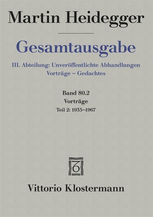 Vortrage: Teil 2: 1935 Bis 1967 (Paperback, 2020)