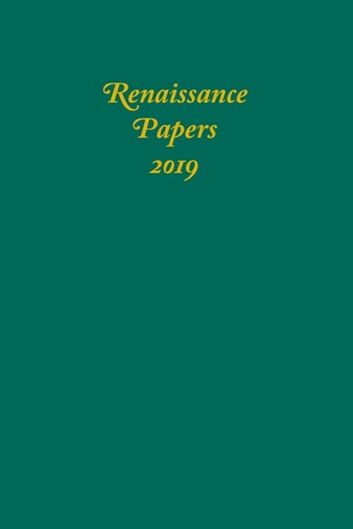 Renaissance Papers 2019 (Hardcover)