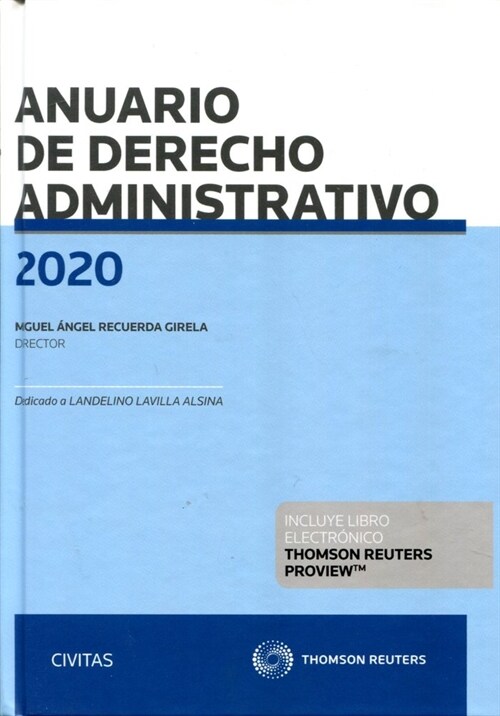 ANUARIO DE DERECHO ADMINISTRATIVO 2020 (Book)