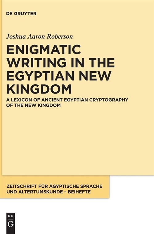 A Lexicon of Ancient Egyptian Cryptography of the New Kingdom (Hardcover)