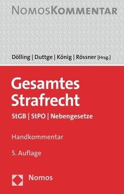 Gesamtes Strafrecht: Stgb / Stpo / Nebengesetze (Hardcover, 5)