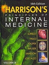 [중고] Harrison‘s Principles of Internal Medicine: Volume 2 (Hardcover, 18)