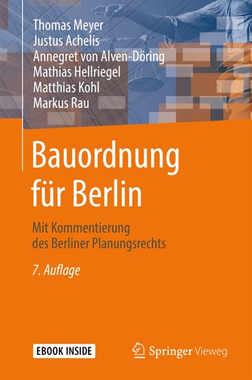 Bauordnung F? Berlin: Mit Kommentierung Des Berliner Planungsrechts (Hardcover, 7, 7., Vollst. Neu)