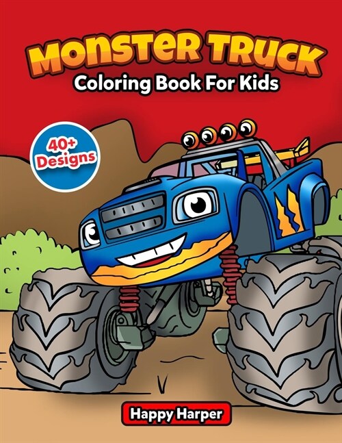 Monster Truck Coloring Book (Paperback)