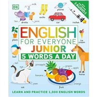 English for Everyone Junior: 5 Words a Day: Learn and Practice 1,000 English Words (Paperback)