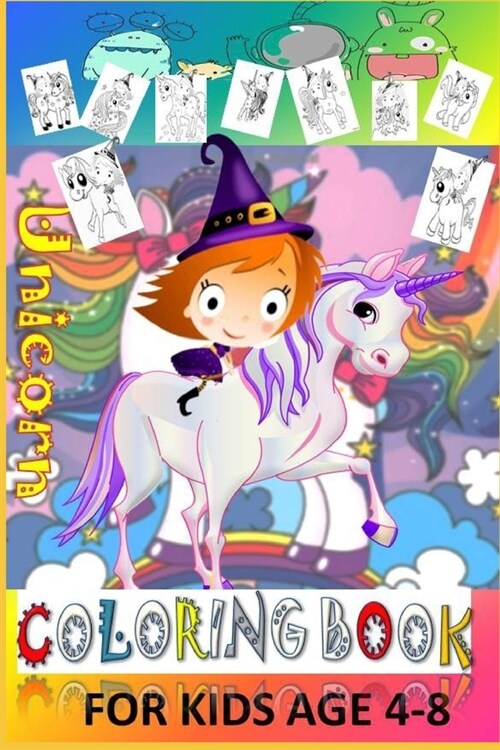 Unicorn Coloring Book: My Unicorn Coloring Book For Kids 4-8 (Paperback)