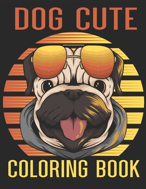 Dog cute coloring book (Paperback)