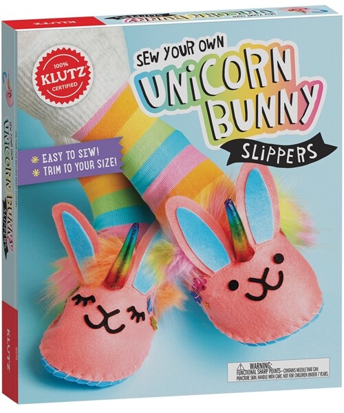Sew Your Own Unicorn Bunny Slippers (Other)