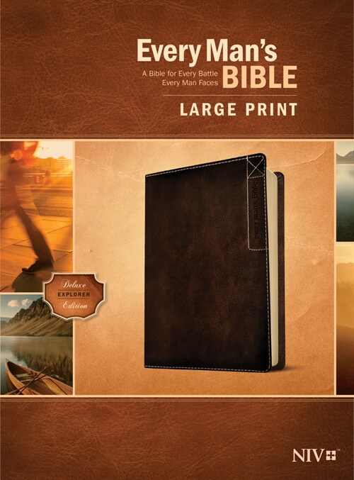 Every Mans Bible Niv, Large Print, Deluxe Explorer Edition (Leatherlike, Rustic Brown) (Imitation Leather)