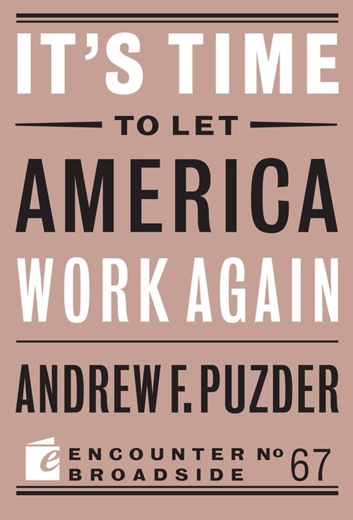 Its Time to Let America Work Again (Paperback)