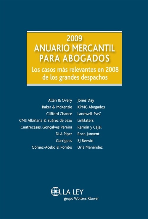 ANUARIO MERCANTIL PARA ABOGADOS 2009 (Hardcover)