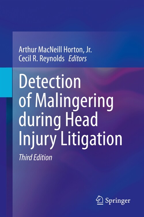 Detection of Malingering During Head Injury Litigation (Hardcover, 3, 2021)