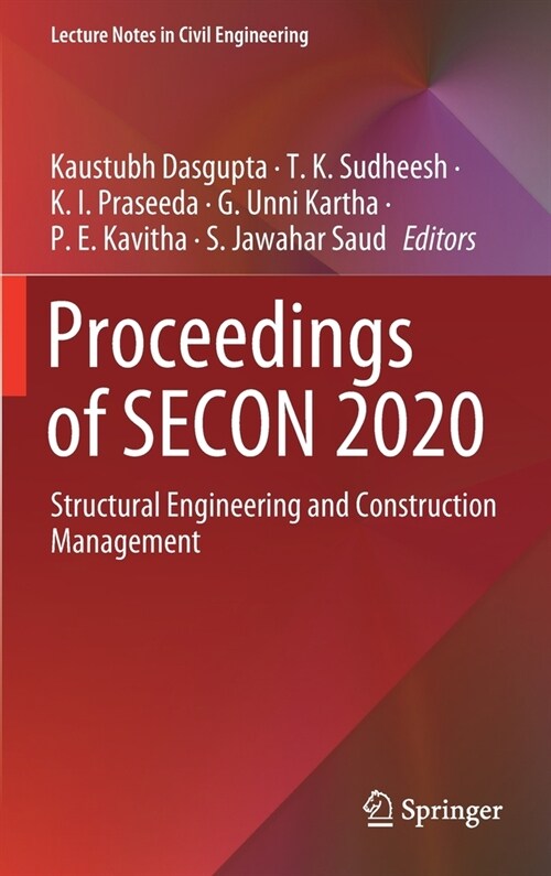 Proceedings of Secon 2020: Structural Engineering and Construction Management (Hardcover, 2021)