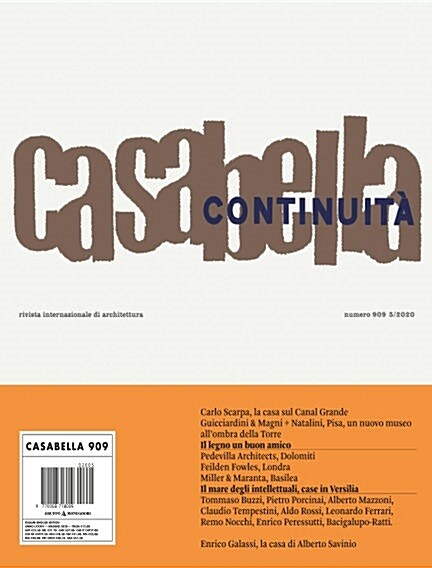 Casabella (월간 이탈리아판): 2020년 05월호