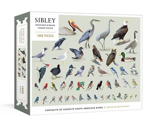 Sibley Backyard Birding Puzzle: 1000-Piece Jigsaw Puzzle with Portraits of Favorite North American Birds: Jigsaw Puzzles for Adults (Board Games)