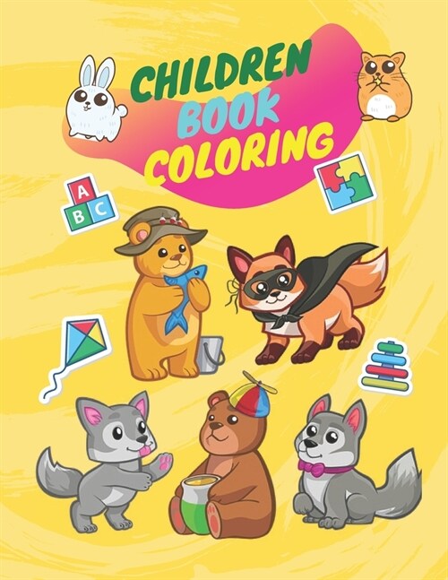 Children book coloring: Color animals book (Paperback)