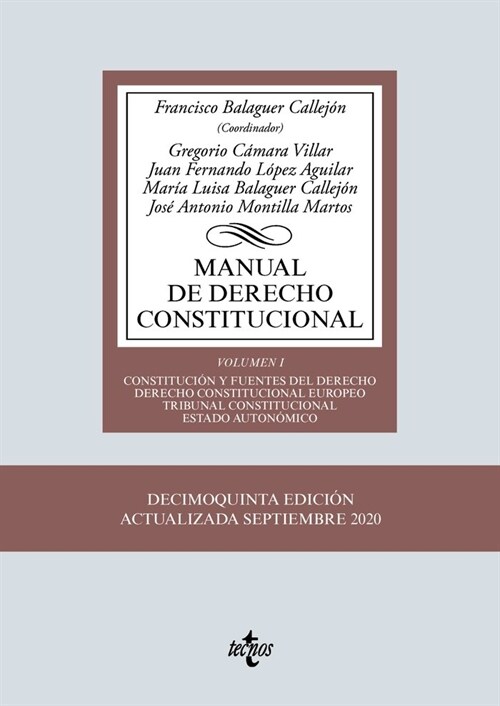 MANUAL DE DERECHO CONSTITUCIONAL (Book)