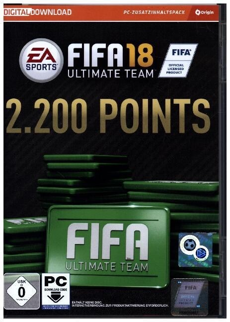 Fifa 18 Ultimate Team 2200 Points, Code in a Box (General Merchandise)