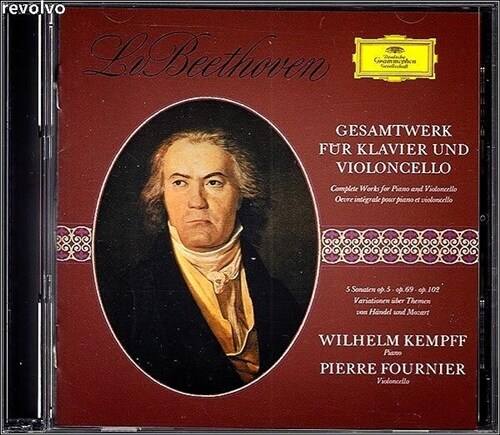 Beethoven The Music for Cello and Piano / Pierre Fournier,Wilhelm Kempff (2 Disc)