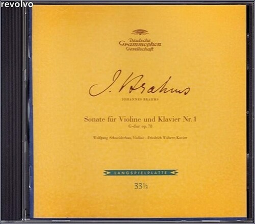 [중고] Brahms Violin Sonatas Nos.1 & 2 / Wolfgang Schneiderhan,Carl Seemann,Friedrich Wuhrer