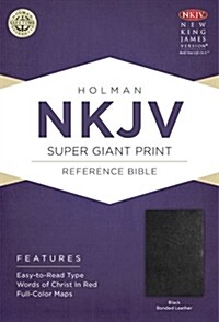 Super Giant Print Reference Bible-NKJV (Bonded Leather)