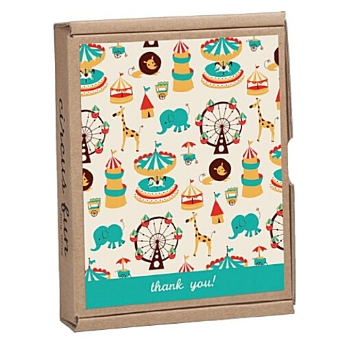 Circus Fun: Greenthanks: Eco Boxed Thank You Cards (Paperback)