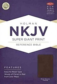 Super Giant Print Reference Bible-NKJV (Leather)