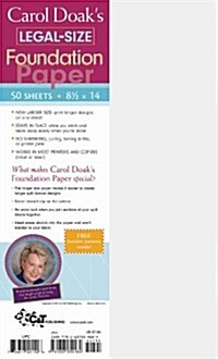 Carol Doaks Legal-Size Foundation Paper (Loose Leaf)