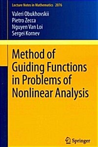 Method of Guiding Functions in Problems of Nonlinear Analysis (Paperback, 2013)