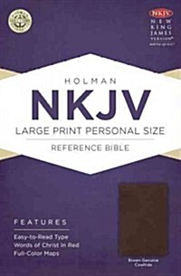 Large Print Personal Size Reference Bible-NKJV (Leather)