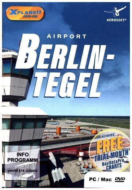 XPlane 11 AddOn Airport Berlin Tegel, 1 DVD-ROM (DVD-ROM)