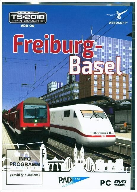 Trainsim 2018 AddOn Freiburg-Basel, 1 DVD-ROM (DVD-ROM)
